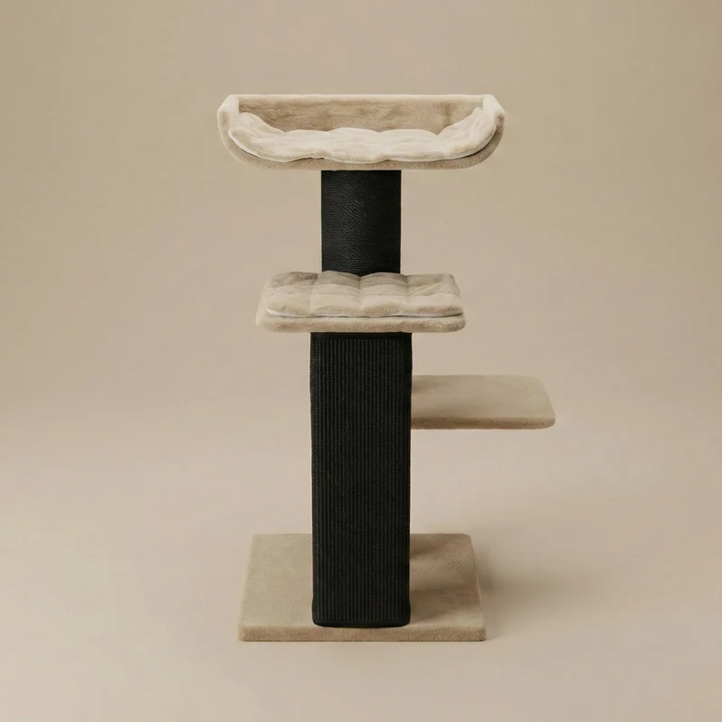 Krabpaal Maine Coon Throne Blackline (Cappuccino Teddy)
