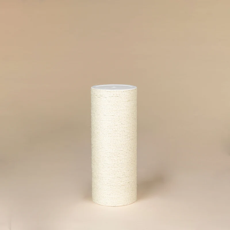 Sisalpaal 65cm x 20 cmØ - M10 - 5 schroefgaten (Crème)