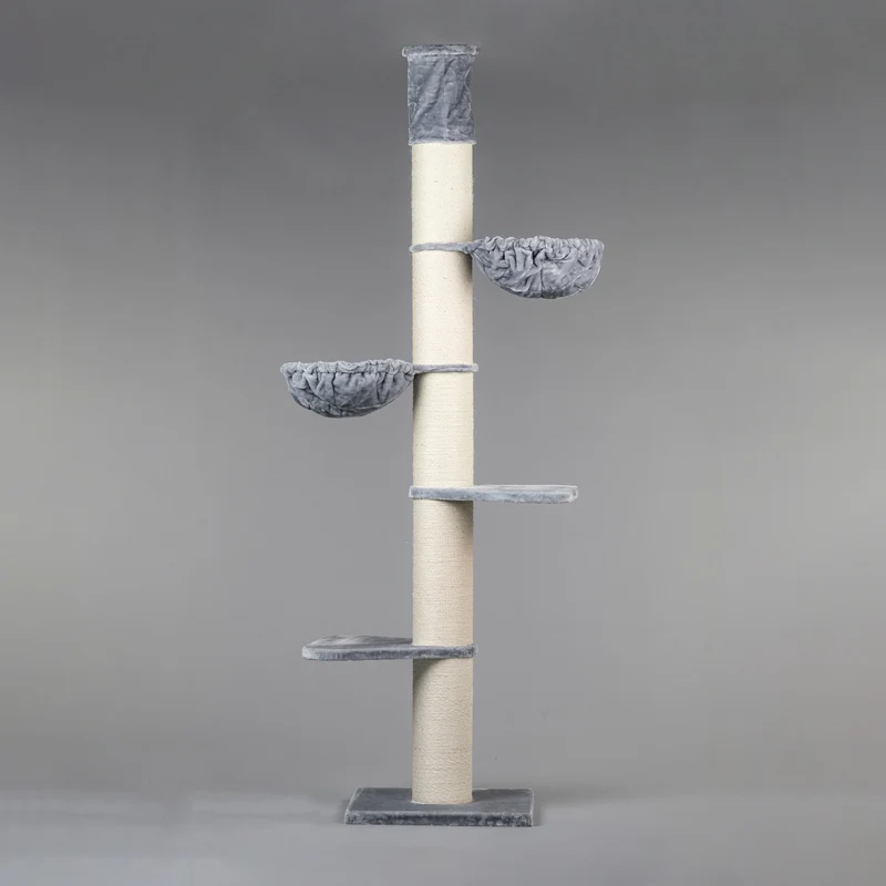 Krabpaal Maine Coon Tower (Lichtgrijs) 265-285 cm