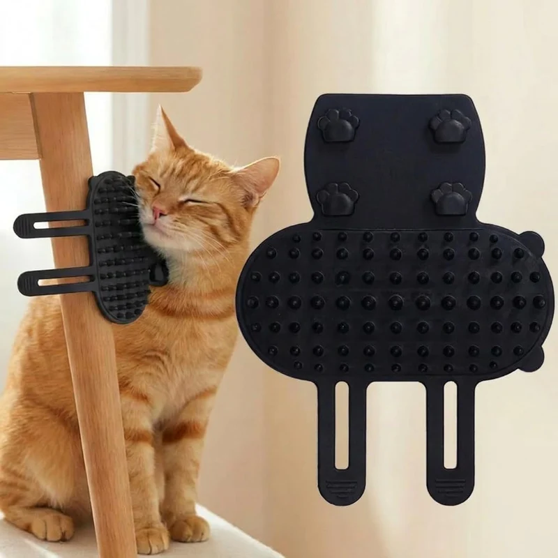 Spazzola Self-Groomer Silicone Gatti 2pz Cinghie Regolabili