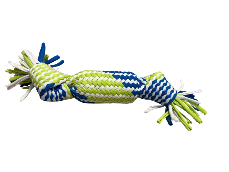 Farm Company Salsiccia 2 Nodi in Cotone con Squeaker Gioco Per Cani