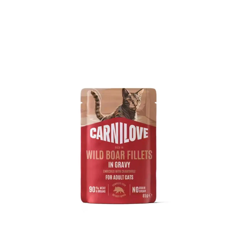 Carnilove Umido Gatto Adulto Filetti Cinghiale e Camomilla