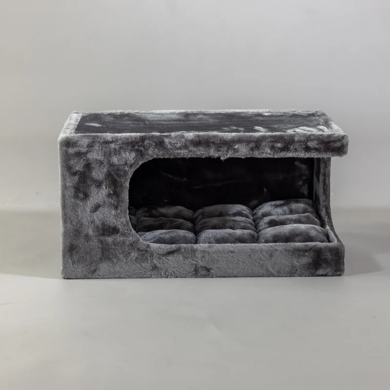 Speelhuis Donkergrijs kleurig, Maine Coon Lounge Retreat 60 x 35 x 30 cm (incl. Kussen)