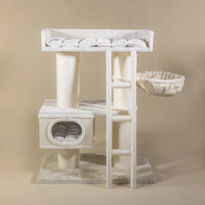 Krabpaal Siberian Cat Castle (Crème)