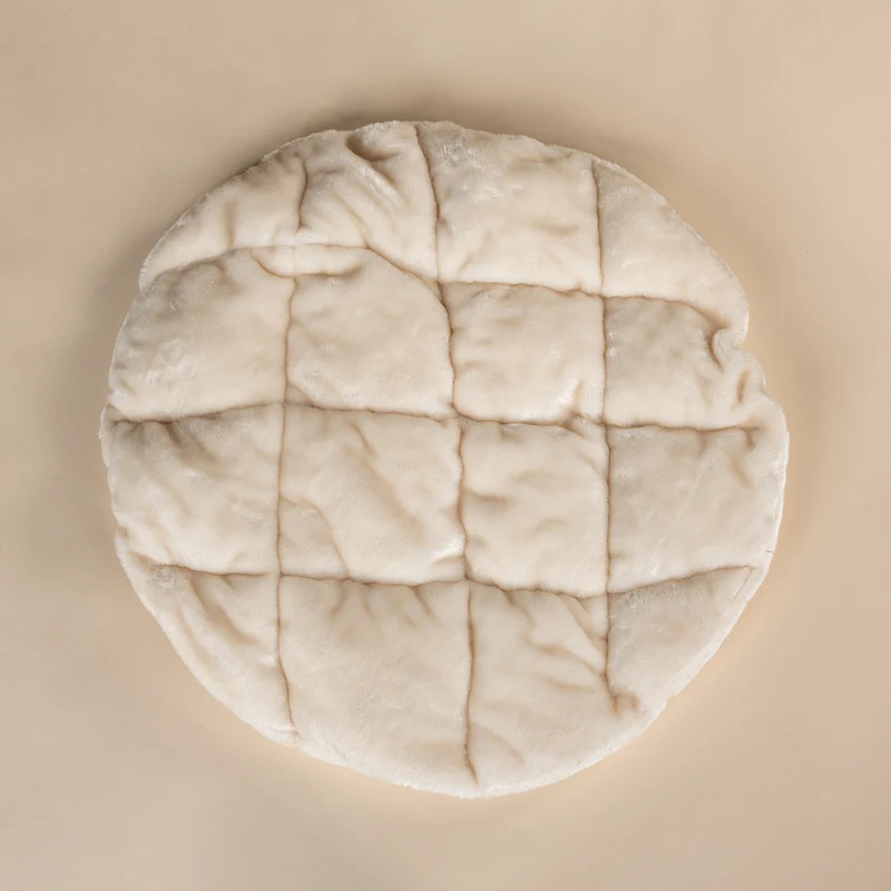 Crèmekleurig Kussen, voor 60 cm Ronde Sleeper Zetel