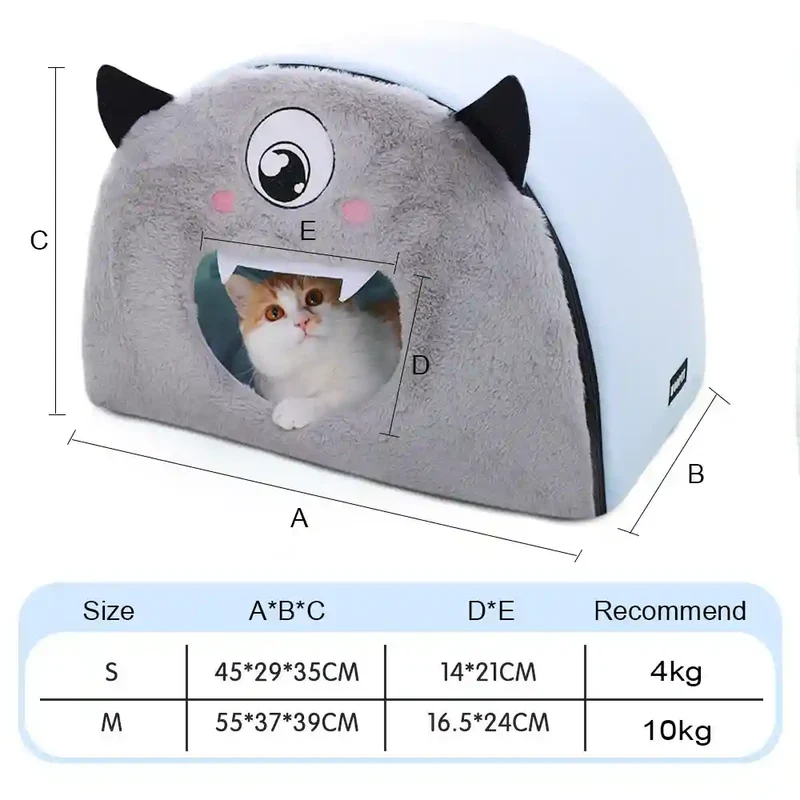 Cuccia Monster per Gatti - Ingresso a Bocca di Mostro