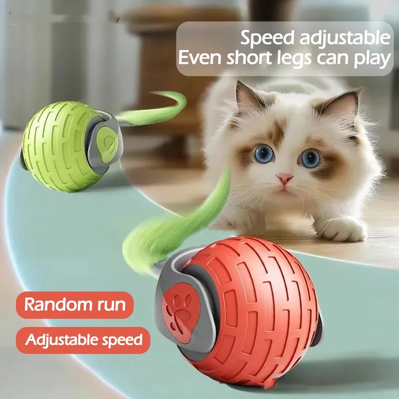 Palla Interattiva Elettrica per Gatti, Gioco Smart Ricaricabile