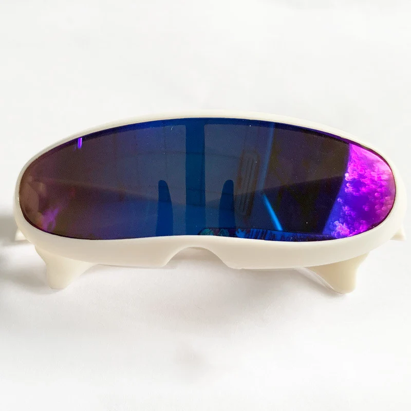 Occhiali Visor Cani Piccoli Gatti UV Specchiati 12g Aste
