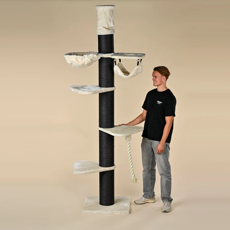 Krabpaal Maine Coon Tower Blackline Crown (Crème) 225-245 cm