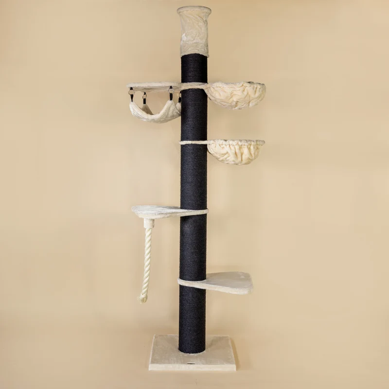 Krabpaal Maine Coon Tower Blackline Crown 235-255 cm (Crème)