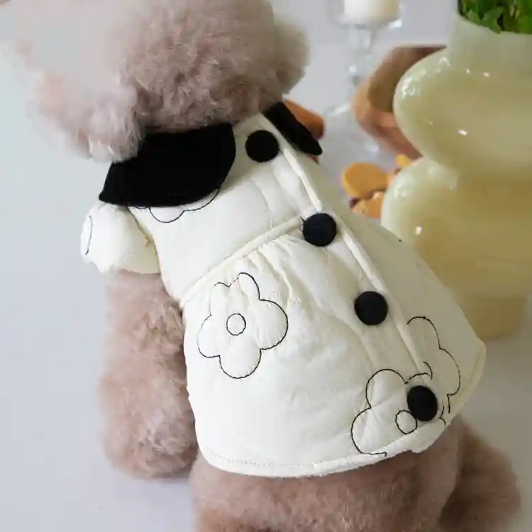 Cappotto Cani Apricot Trapuntato - Imbottitura in Pile