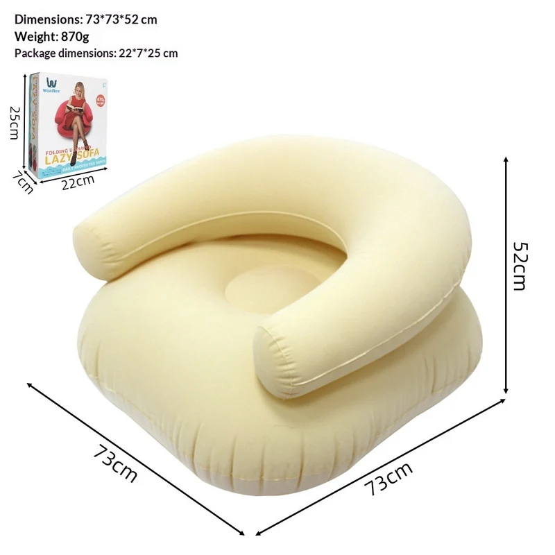 Divano Gonfiabile per Cani e Gatti Outdoor 135x66x45 cm