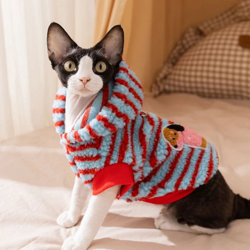 Maglione Faux Mink Fur Cani e Gatti con Anello Guinzaglio