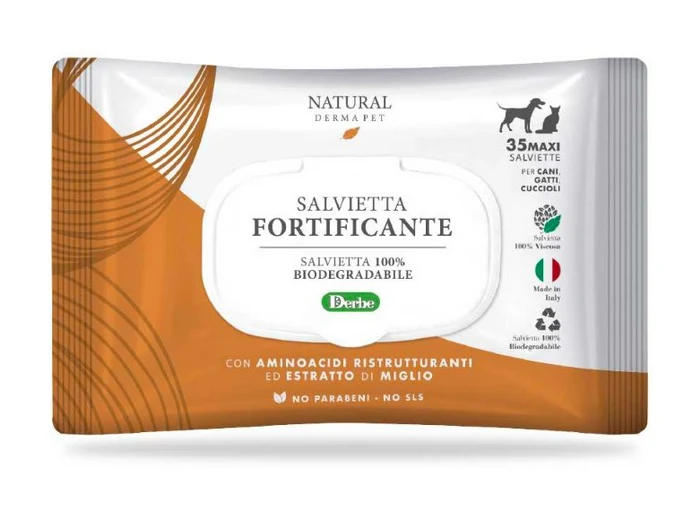 Derbe Salviette Detergenti Funzionali Fortificanti con Aminoacidi e Miglio