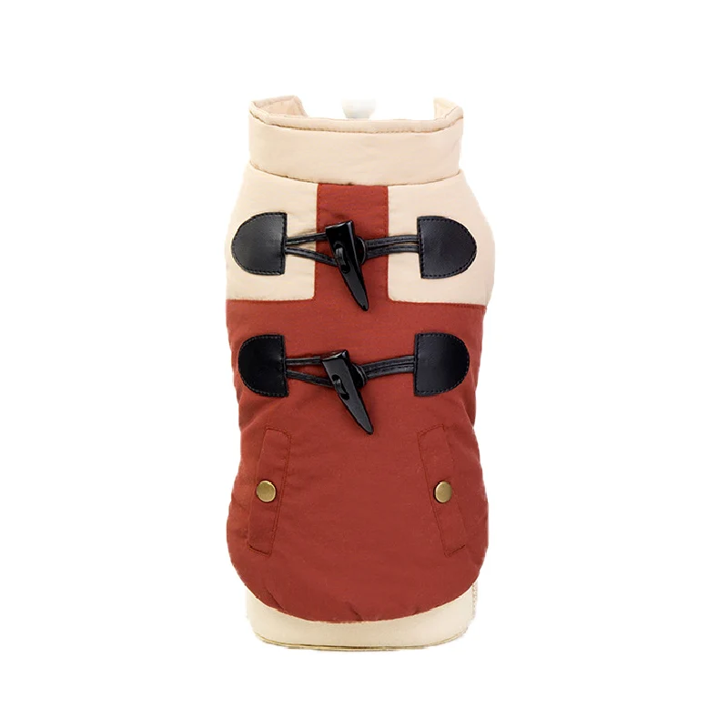 Cappotto Smanicato per Cani - Bottoni Dente Taschine