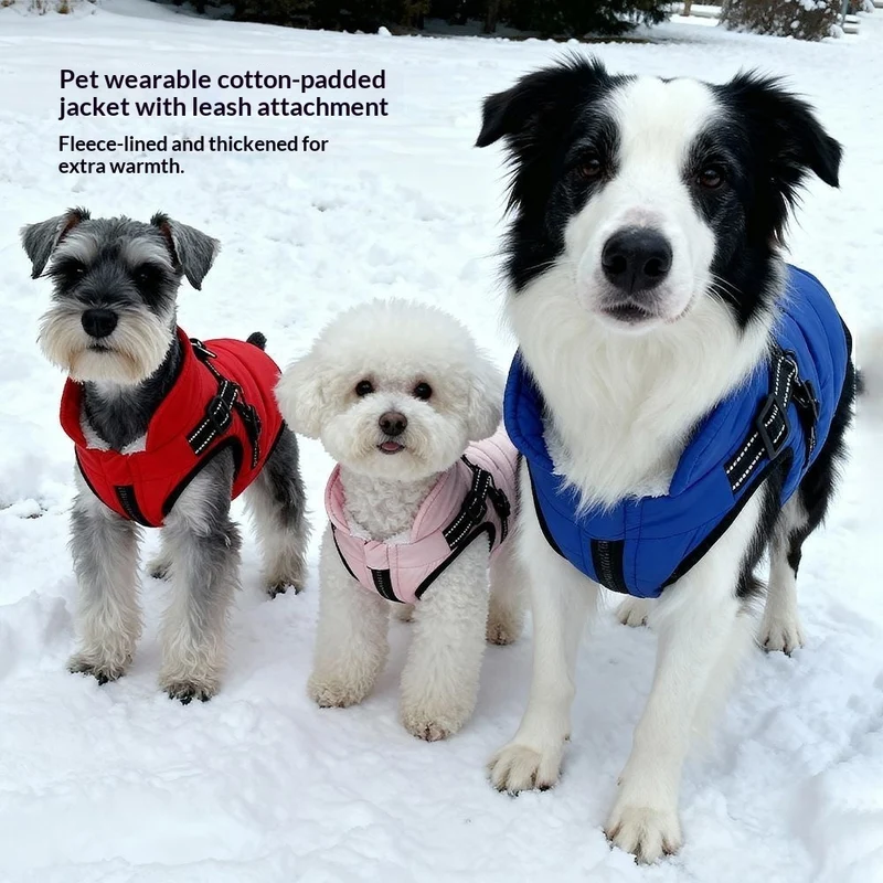 Cappotto per Cani Imbottito con Pettorina Integrata