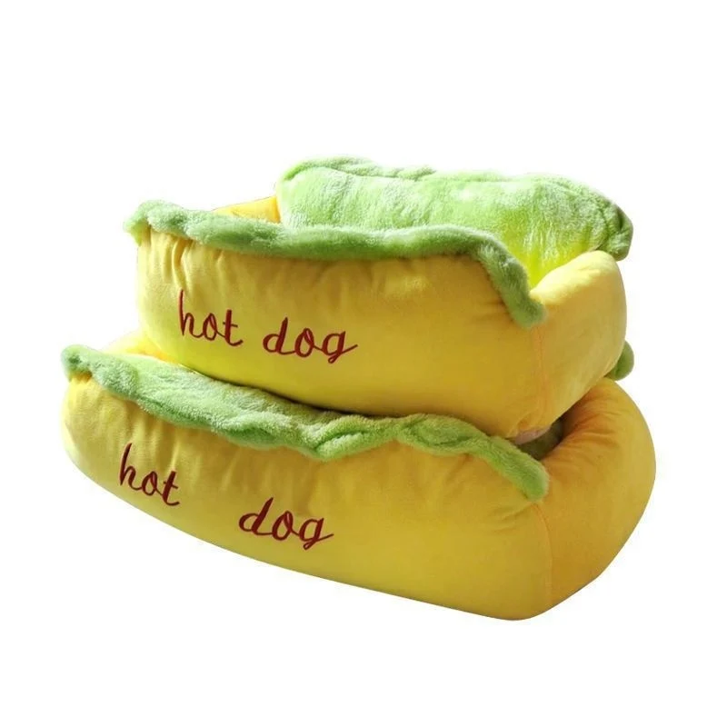 Cuccia Hot Dog per Cani e Gatti – Peluche Lavabile
