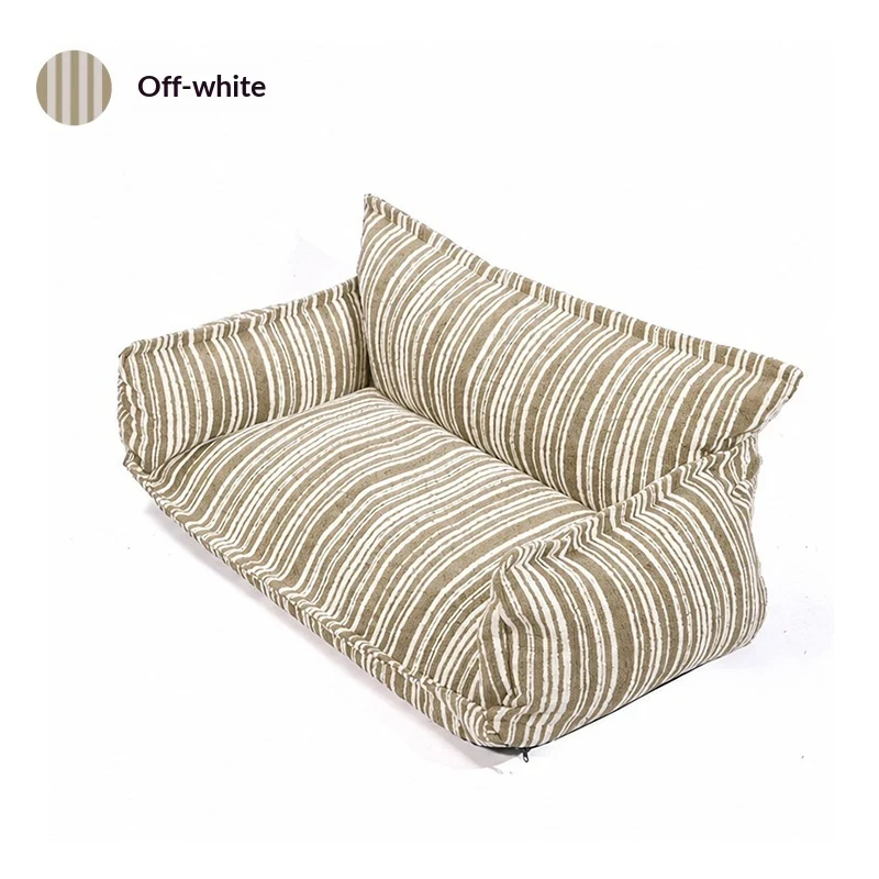 Cuccia Sofa Ortopedica a Righe per Cani – 4 Taglie