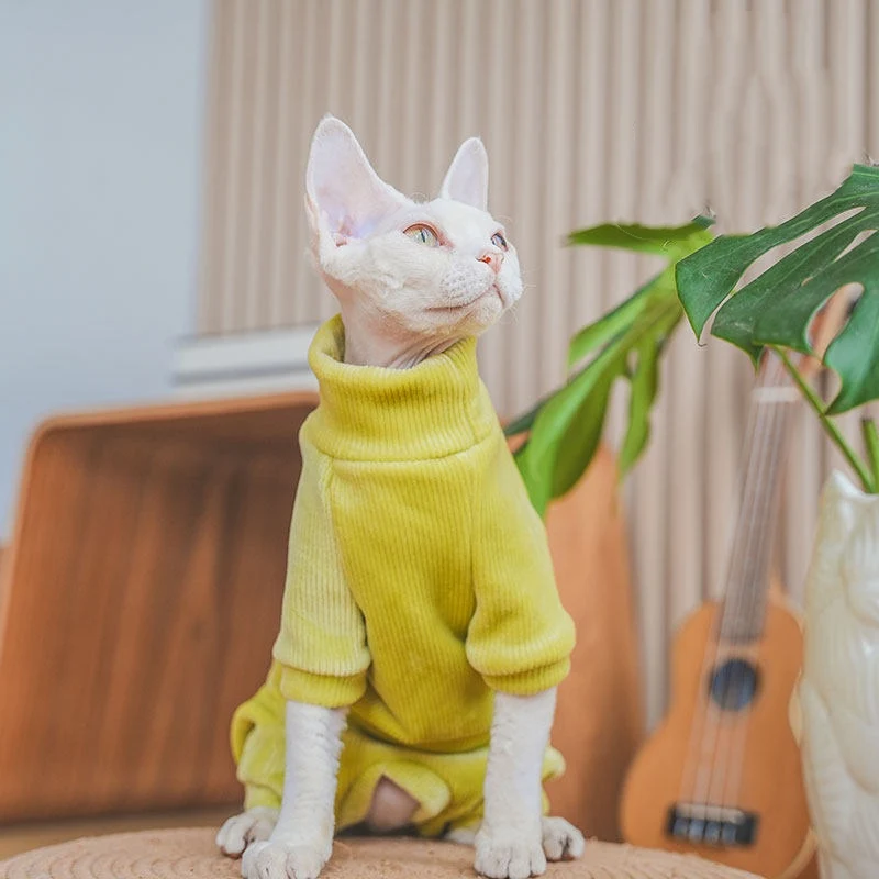 Felpa Pile Gatto Sphynx Devon - Calda e Morbida