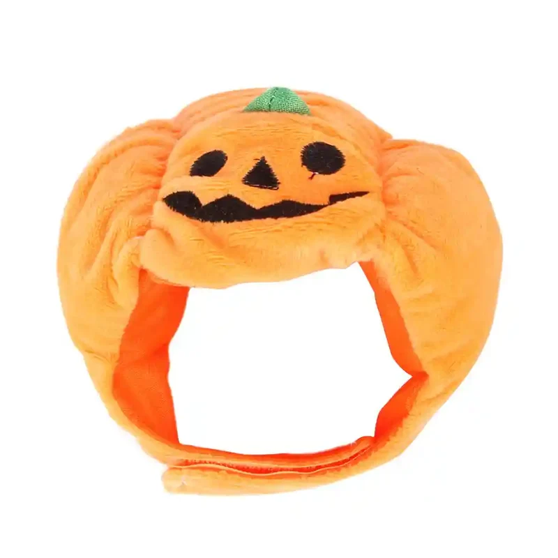 Cappello Zucca Halloween Cani Gatti - Costume Pet Arancione