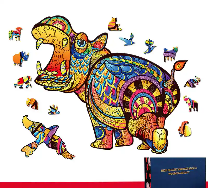 Puzzle 3D Legno Animali - Panda Aquila Cavallo Alato