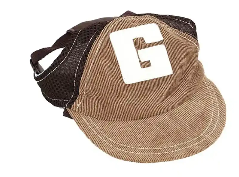 Cappellino per Cani con Visiera - Traspirante Velluto