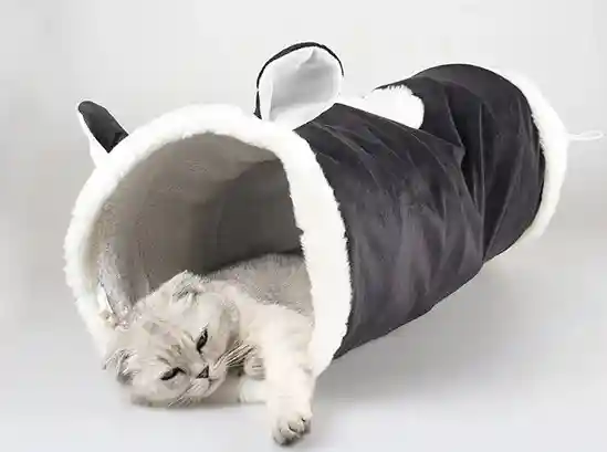 Gioco Tubo Sonoro per Gatti - Peluche Interattivo 70cm