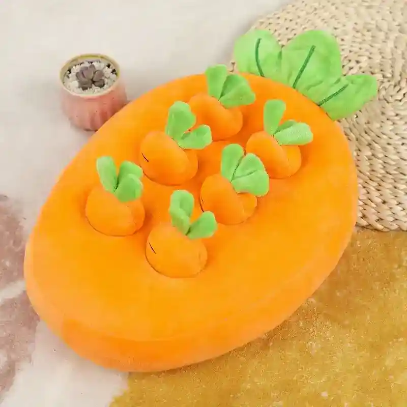 Gioco Peluche Cani Gatti Nascondi Snack Frutta Verdura
