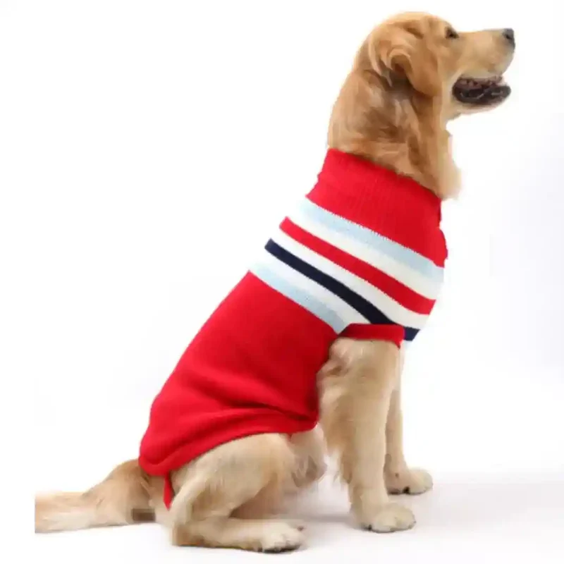 Maglione per Cani 4 Fantasie - Righe, Renne, Bandiera USA