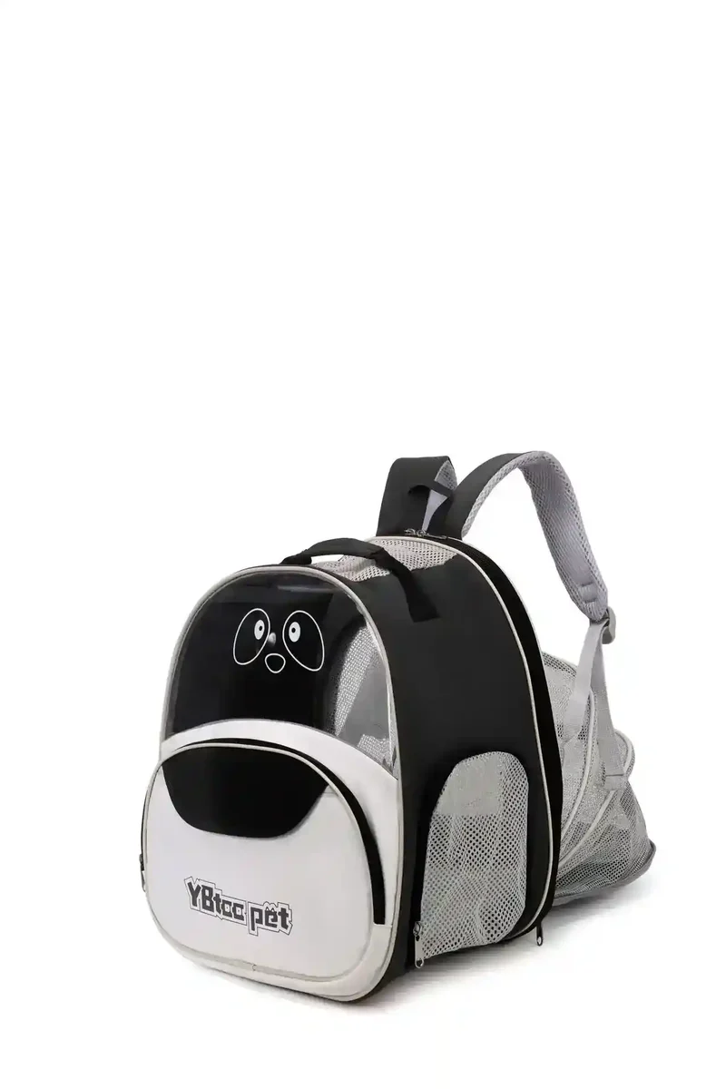 Zaino Trasportino Cani Gatti Panda Cupola Trasparente
