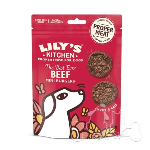 Lily's Kitchen Beef Mini Burgers Snack per Cani MONOPROTEICO