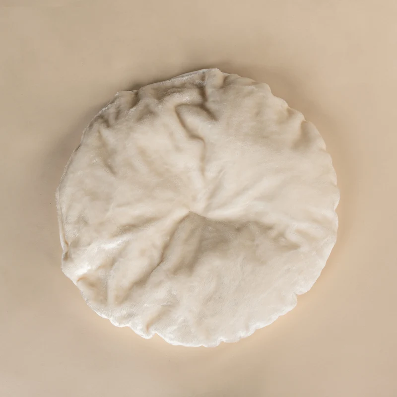Crèmekleurig Kussen, voor 60 cm Ronde Zetel