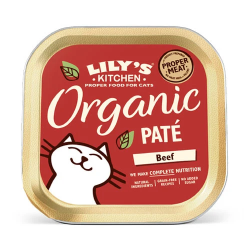 Lily's Kitchen Organic Patè Manzo Umido Gatto