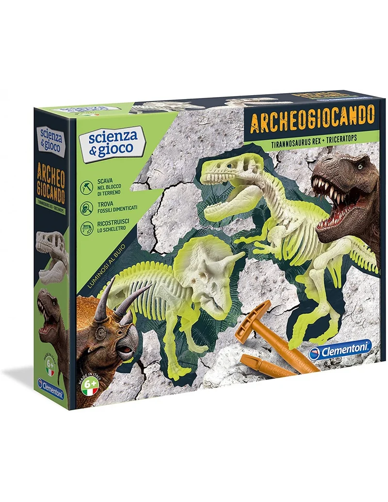 Scienza E Gioco Archeogiocando T-Rex E Triceratops