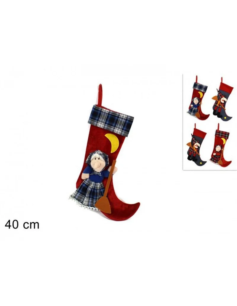 Calza Befana 40 Cm 4 Varianti