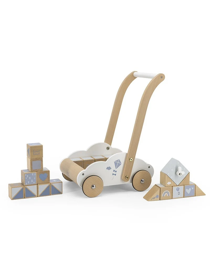 Baby Walker Label Label Blu