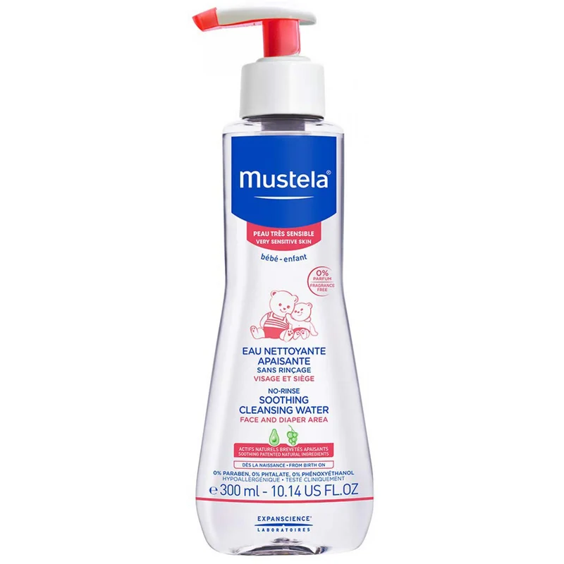 Fluido Detergente Senza Risciacquo Mustela Pelli Sensibili 300ml