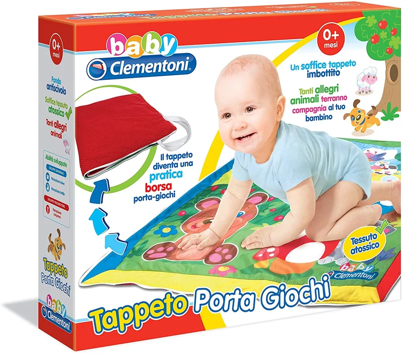 Clementoni Tappeto Porta Giochi Amici Animali
