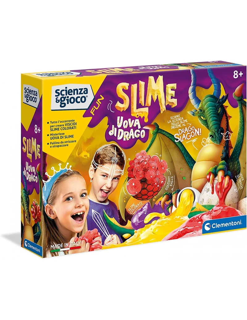 Clementoni Scienza E Gioco - Slime Uova Di Drago