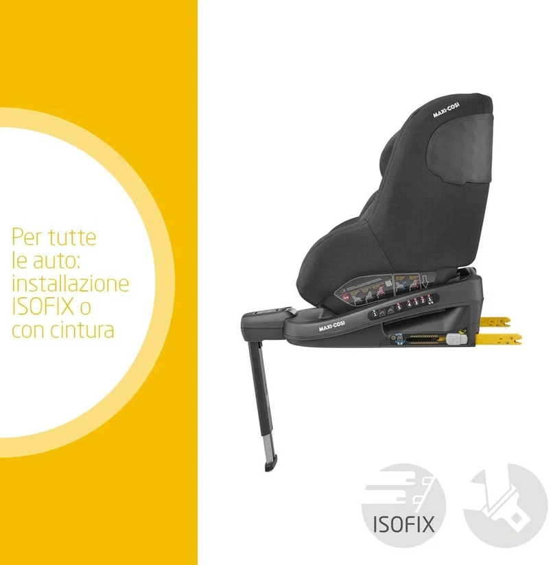 Maxi-Cosi Base Isofix Seggiolino Auto Tinca, Maxi-Cosi Base Isofix Seggiolino Auto Tinca, 0-12 Kg