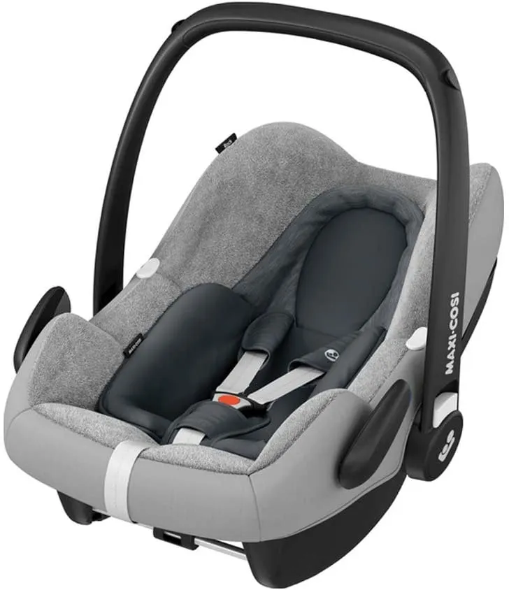 Maxi-Cosi Pebble Plus Fodera Estiva Per Seggiolino Auto, Rivestimento Copriseggiolino In Cotone Traspirante Grigio