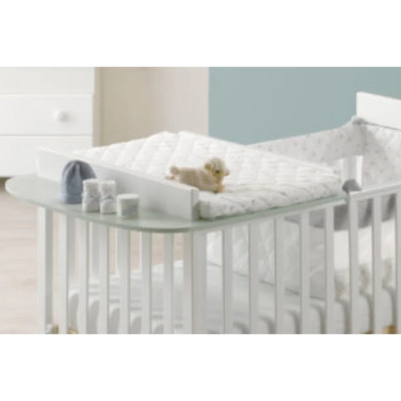 Piano Fasciatoio Azzurra Design Bianco + Materassino Baby Space Bianco/Grigio
