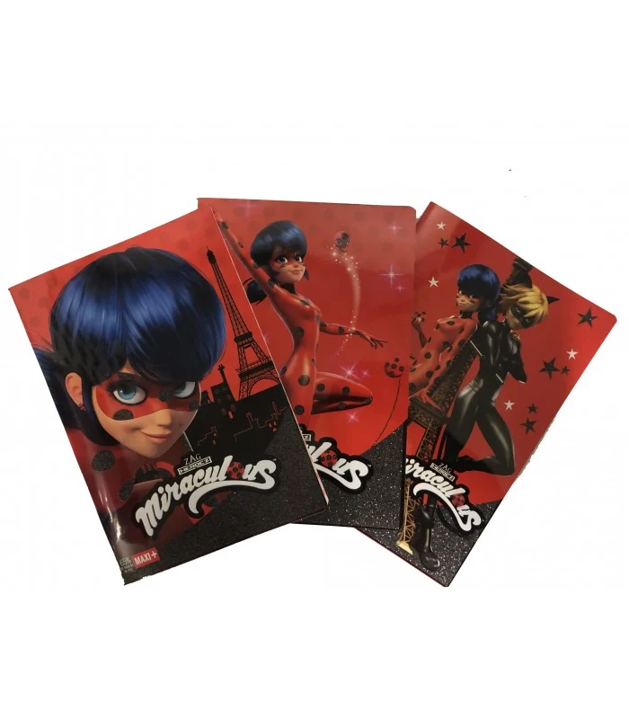 Miraculous - Quadernone Glitter Rigo C