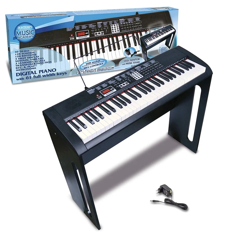 Piano Digitale Bontempi 61 Tasti Con Gambe In Legno