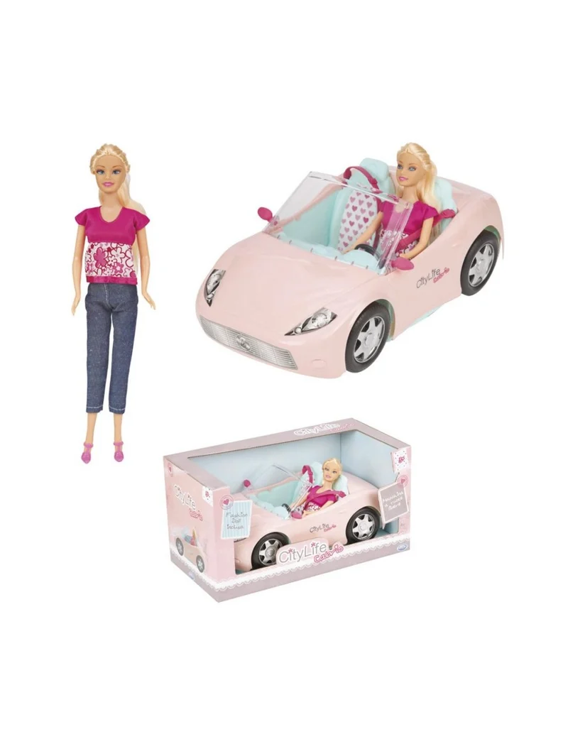 City Life - Macchina Cabrio Con Bambola