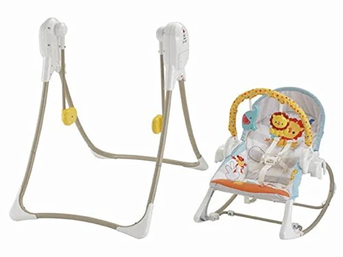 Fisher Price Baby Gear Altalena 3-In-1 Cuccioli Della Natura