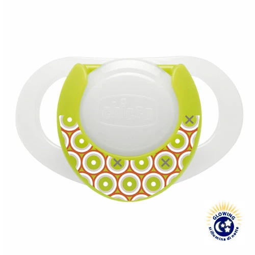 Succhietto Chicco Physioring Luminescente Silicone Verde 0m+