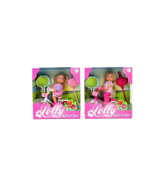 Bambola Lolly Kid On My First Bike 2 Modelli
