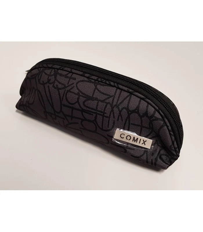 Astuccio Mezza Luna All Over Comi Scarabocchi Grey