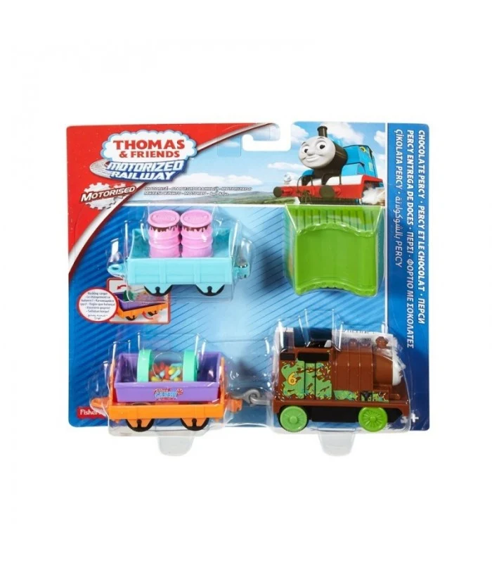 Thomas E Friends Motorized Railway Personaggio Chocolate Percy